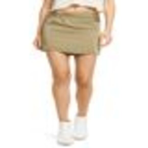 Free People Night Dreamer Twisted Mini Skirt In Tropical Nut - 2 - Picture 3 of 3